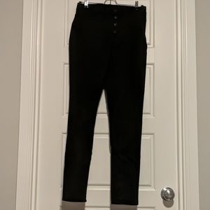 High-Rise Black Skinny Jeans